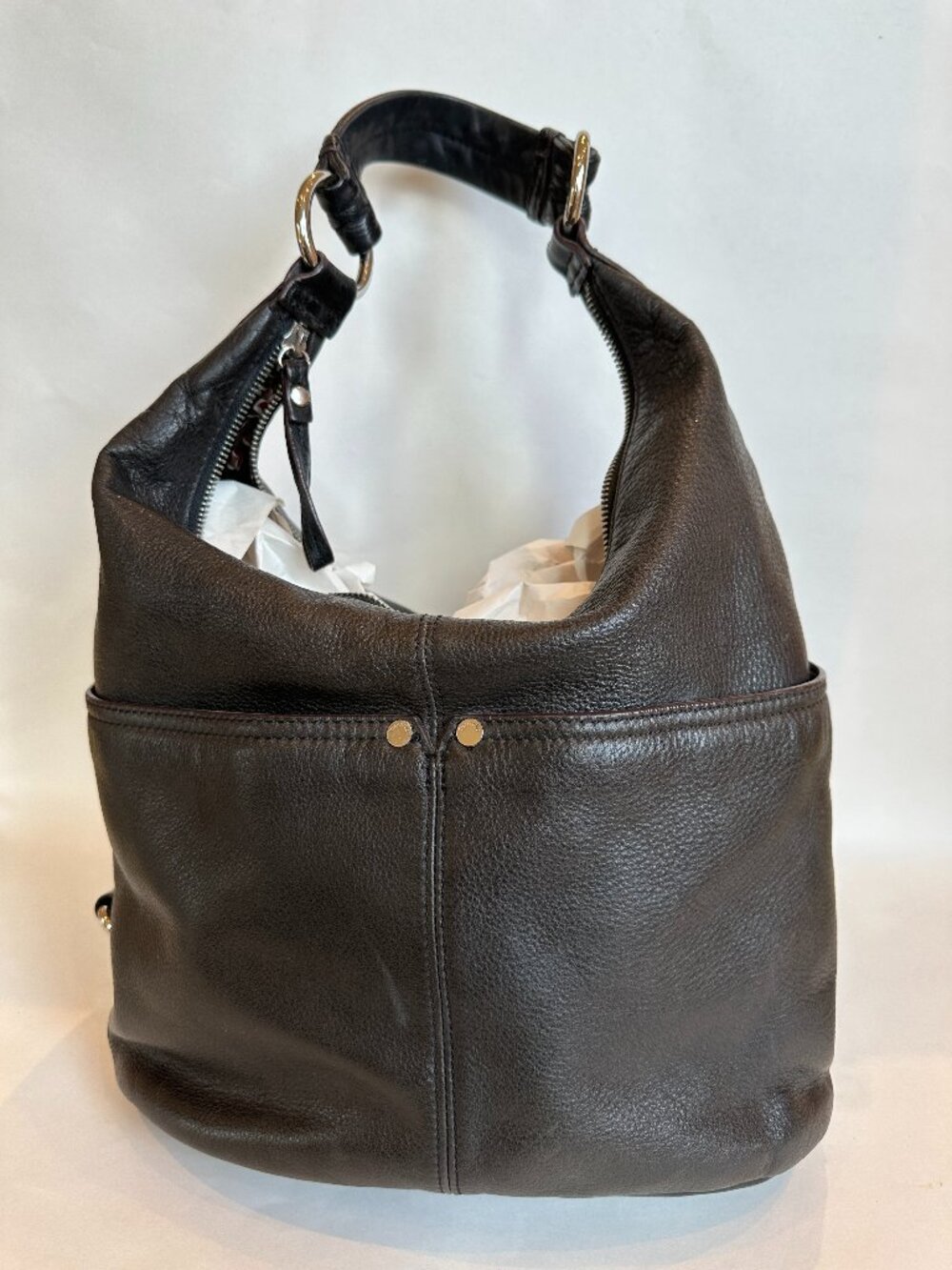 Leather Tignanello hobo bag